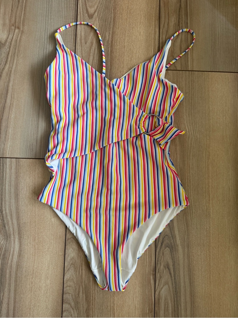 Onia Lila Rib Macro Stripe One Piece Swimsuit